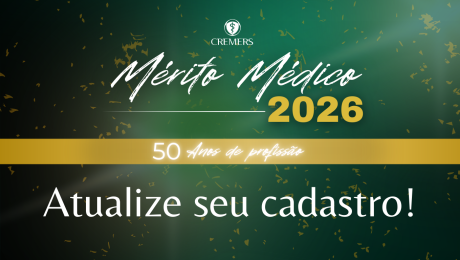 Mérito Médico – Atualize seu cadastro – Destaque para Notícia